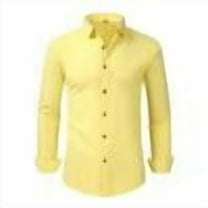 Chbgutlmr Suit Shirts for Men Button up Long Sleeve Lapel Neck Shirts Work Business Casual Fitting Tops