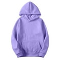thumbnail image 1 of Chbgutlmr Sweatshirt for Women Long Sleeve Drawstring Basic Hoodies Fall Solid Color Loose Athleisure Pullover with Pockets, 1 of 6