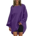 thumbnail image 1 of Chbgutlmr Sweatshirt for Women Oversized Long Sleeve Crewneck Pullover Drop Shoulder Casual Tops Fall, 1 of 5