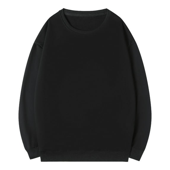 Chbgutlmr Sweatshirts Round Neck Solid Color Workout Running Athletic Long Sleeve Loose Pullover Tops