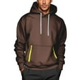 thumbnail image 1 of Chbgutlmr Sweatshirts for Men Drawstring Long Sleeve Hoodies Fall Casual Loose Workout Pullover Tops, 1 of 3