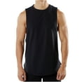 thumbnail image 1 of Chbgutlmr T-Shirts Men Crewneck Sleeveless Loose Muscle Tees Size Split Curved Hem Workout Tank Tops, 1 of 5