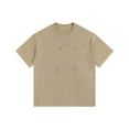 thumbnail image 1 of Chbgutlmr T Shirts for Men Crewneck Short Sleeve Cut out Holes Trendy Tops Loose Summer Casual Blouse, 1 of 2