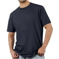 thumbnail image 1 of Chbgutlmr T Shirts for Men Summer Crewneck Loose Basic Tees Casual Solid Color Short Sleeve Comfy Shirts, 1 of 4