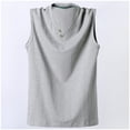 thumbnail image 1 of Chbgutlmr Tank Tops Men Plus Size Notched V Neck Sleeveless Button Tees Loose Comfy Summer Casual Tops, 1 of 5