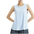 thumbnail image 1 of Chbgutlmr Tank Tops for Women Crewneck Loose Sleeveless Activewear Vests Breathable Outdoor Running Tops, 1 of 6