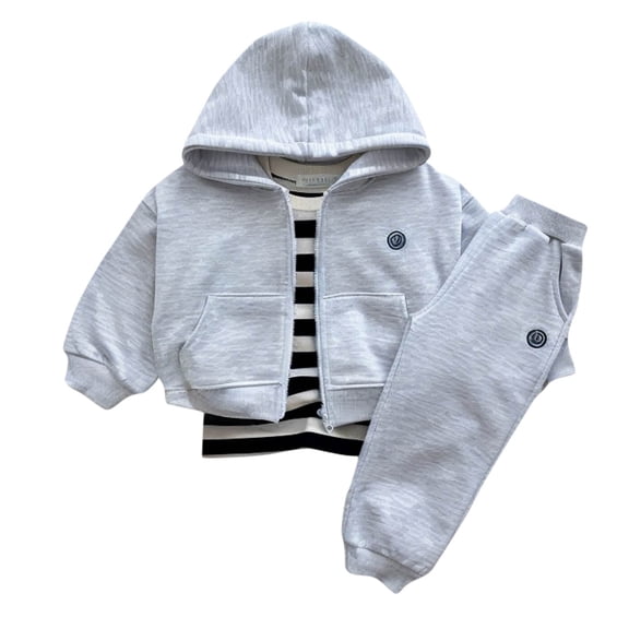 Chbgutlmr Toddler Baby Boys 2 Piece Set Zip up Hoodie with Sweatpants Tracksuit Set Fall Winter Outfits