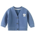 thumbnail image 1 of Chbgutlmr Toddler Baby Clothes Knit Cardigans Kids Boys Girls Button up Long Sleeve Coats Fall Cotton Tops, 1 of 3
