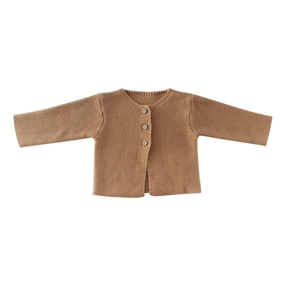 Chbgutlmr Toddler Baby Clothes Long Sleeve Knit Cardigans for Kids Button Comfy Sweater Coats 6-24 Months