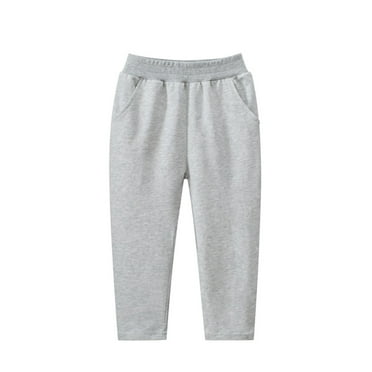Kovlvoll Toddler Boys Jogger Sweatpants Children's Elastic Waist Pants Casual Workout Trousers Solid Color