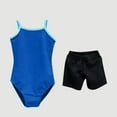 thumbnail image 1 of Chbgutlmr Toddler Onesie for Girls Dance Leotards Sleeveless Spaghetti Strap Cross Back Gymnastic Ballerina Outfits Jumpsuits with shorts, 1 of 3