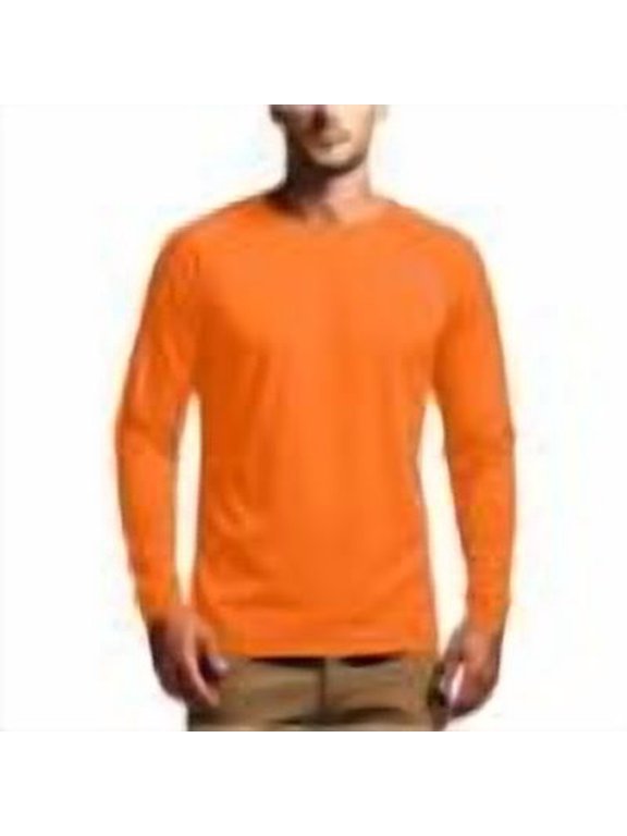Tops for Men Fall Crewneck Solid Color Breathable Thin Casual Long Sleeve Shirts Tops Basic Tee
