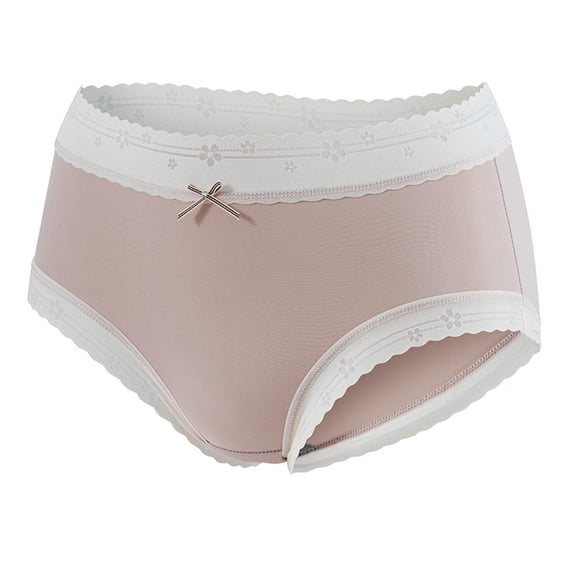 Chbgutlmr Underwear for Women Lace Patchwork Mid Rise Full Coverage Panties Comfy Stretch Cute Briefs