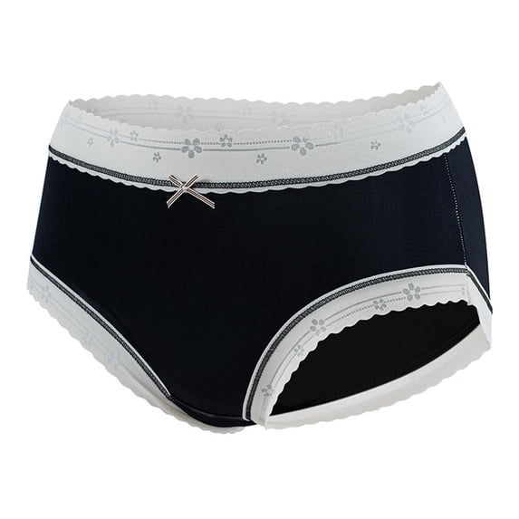 Chbgutlmr Underwear for Women Lace Patchwork Mid Rise Full Coverage Panties Comfy Stretch Cute Briefs