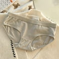 thumbnail image 1 of Chbgutlmr Underwear for Women Mid Rise Full Coverage Stretch Panties Comfy Cotton Solid Color Basic Briefs, 1 of 3