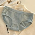 thumbnail image 1 of Chbgutlmr Underwear for Women Mid Rise Full Coverage Stretch Panties Comfy Cotton Solid Color Basic Briefs, 1 of 3