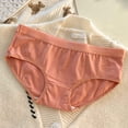 thumbnail image 1 of Chbgutlmr Underwear for Women Mid Rise Full Coverage Stretch Panties Comfy Cotton Solid Color Basic Briefs, 1 of 3