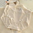 thumbnail image 1 of Chbgutlmr Underwear for Women Mid Waist Full Coverage No Show Briefs Comfy Stretch Solid Color Panties, 1 of 3