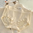 thumbnail image 1 of Chbgutlmr Underwear for Women Mid Waist Full Coverage No Show Briefs Comfy Stretch Solid Color Panties, 1 of 3