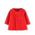 thumbnail image 1 of Chbgutlmr Winter Baby Girl Clothes Kids Crewneck Long Sleeve Double Breasted Jacket Fall Winter Warm Tops, 1 of 3