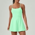 thumbnail image 1 of Chbgutlmr Womens Dresses Sleeveless Square Neck Cross Back A-Line Mini Dress Casual Summer Workout Tennis Tank Dresses, 1 of 6