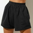 thumbnail image 1 of Chbgutlmr Womens Lounge Shorts Elastic Waist Wide Leg Shorts with Pockets Casual Loose Summer Dailywear Shorts, 1 of 7
