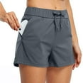 thumbnail image 1 of Chbgutlmr Womens Shorts Drawstring Elastic Waist Mid Rise Shorts Casual Summer Workout Tennis Shorts with Pockets, 1 of 3