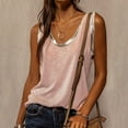 thumbnail image 1 of Chbgutlmr Womens Tank Tops Sleeveless Scoop Neck Loose Fitted Color Blocked Tee Tops Casual Summer Trendy Tops, 1 of 9