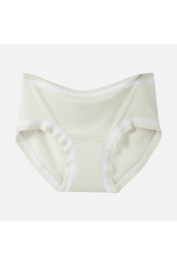 Womens Underwear Full Coverage High Waist Color Blocked Panties Comfy Stretch Breathable Briefs