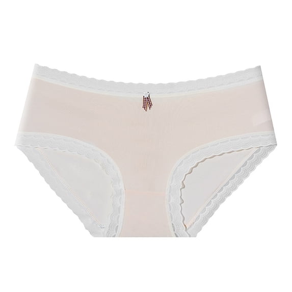 Chbgutlmr Womens Underwear Lace Patchwork Full Coverage Mid Rise Briefs Comfy Stretch Cute Panties