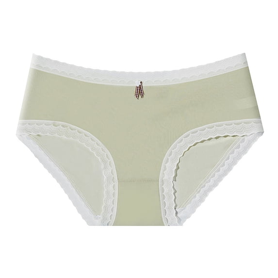 Chbgutlmr Womens Underwear Lace Patchwork Full Coverage Mid Rise Briefs Comfy Stretch Cute Panties