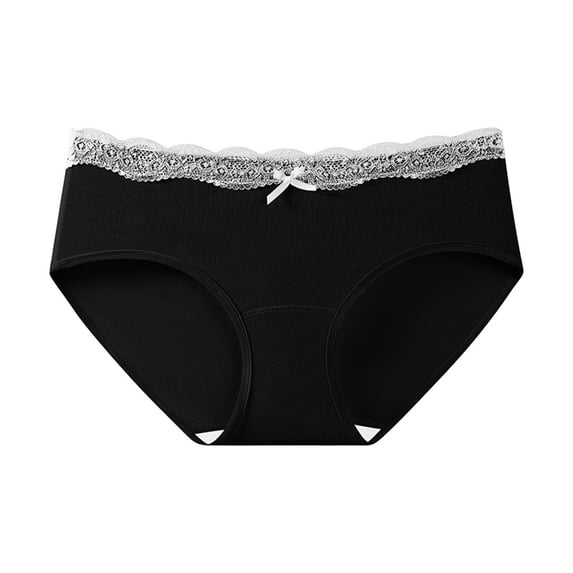 Chbgutlmr Womens Underwear Lace Patchwork Full Coverage Mid Rise Panties Comfy Cute Stretchable Briefs