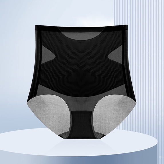 Chbgutlmr Womens Underwear Mesh Patchwork High Waist Full Coverage Panties Comfy Stretch No Show Breathable Briefs