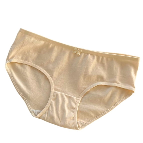 Chbgutlmr Womens Underwear Mid Rise Full Coverage Stretchable Briefs Comfy Solid Color Basic Panties
