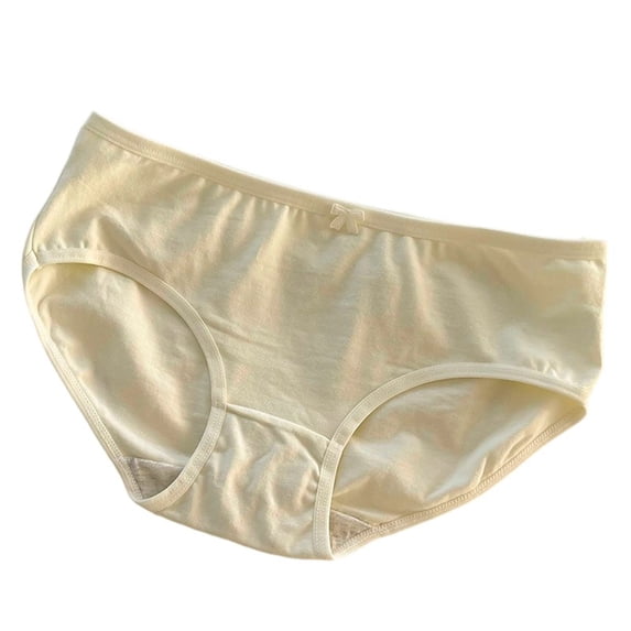 Chbgutlmr Womens Underwear Mid Rise Full Coverage Stretchable Briefs Comfy Solid Color Basic Panties