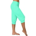 thumbnail image 1 of Chbgutlmr Workout Capri Pants for Women Cinch Bottom Mid Waist Pants with Pockets Casual Loose Summer Yoga Pants, 1 of 6