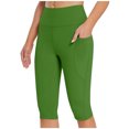 thumbnail image 1 of Chbgutlmr Workout Leggings for Women High Waisted Skinny Cropped Gym Yoga Pants Knee Length Trousers, 1 of 8