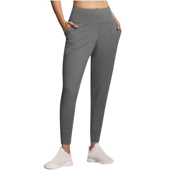 Chbgutlmr Workout Leggings for Women High Waisted Slim Fitting Workout Running Athletic Trousers Pockets