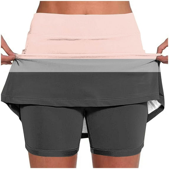 Chbgutlmr Workout Shorts for Women Summer High Waisted Slim Fitted Skorts Athletic Yoga Shorts Skirts