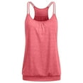 thumbnail image 1 of Chbgutlmr Workout Tank Tops for Women Sleeveless Spaghetti Strap Racerback Ruched T-Shirts Casual Comfy Summer Athletic Tops, 1 of 3