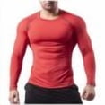 thumbnail image 1 of Chbgutlmr Workout Tops for Men Crewneck Slim Fitting Athletic Running Breathable Solid Color Shirts Tops, 1 of 7