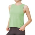 thumbnail image 1 of Chbgutlmr Workout Tops for Women Crewneck Sleeveless Running Tees Athletic Loose Breathable Yoga Tops, 1 of 5