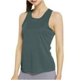 thumbnail image 1 of Chbgutlmr Workout Tops for Women Racerback Lightweight Breathable Tops Back Split Drawstring Round Neck Sport Tee, 1 of 4
