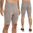 thumbnail image 1 of Chbgutlmr Yoga Shorts for Men Knee Length Slim Fitted Stretch Shorts with Pockets Casual Summer Workout Bike Cycling Shorts, 1 of 4