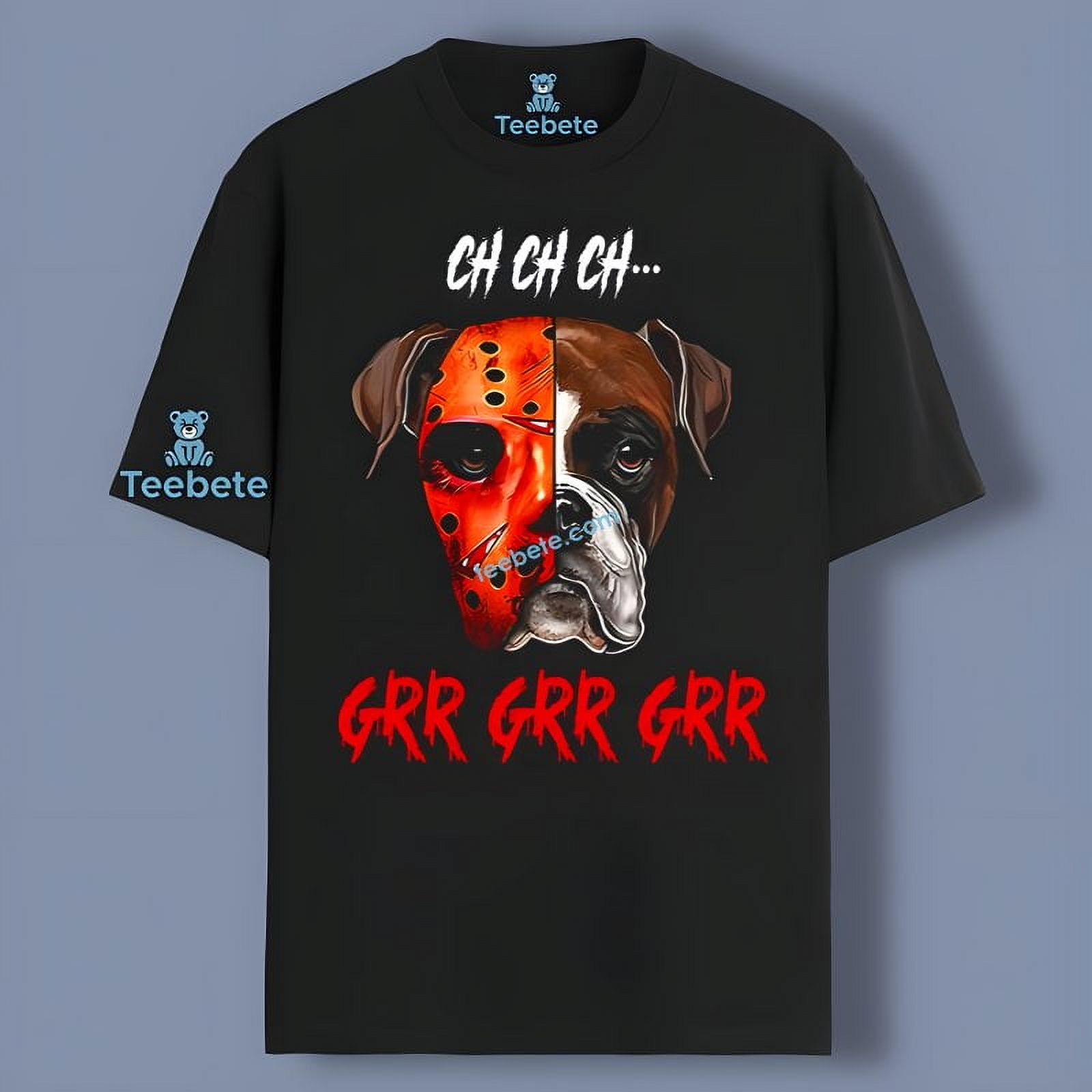 Chchch Grr Grr Grr Michael Myers Jason Voorhees Dog Face Boy Shirt