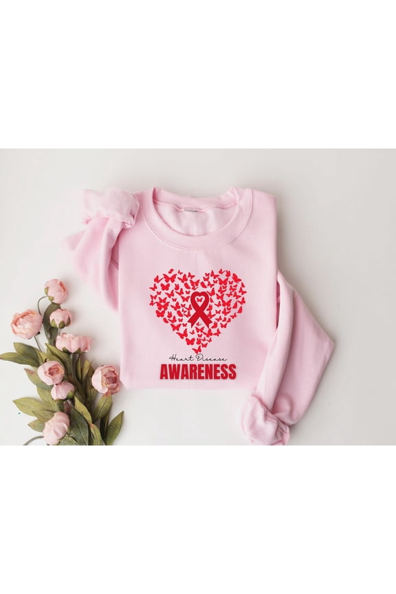 Chd Awareness Shirt, Heart Disease Month Awareness Tee, Anatomical Heart Sweatshirt for Warrior, Cardiology Tee, Heart Warrior, Chd Sweatshirt All Size S-5Xl