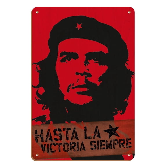 Che Guevara - Ever Onward to Victory (Hasta La Victoria Siempre) - Vintage Political Poster c.1968 - 8 x 12 inch Vintage Wood Art Sign