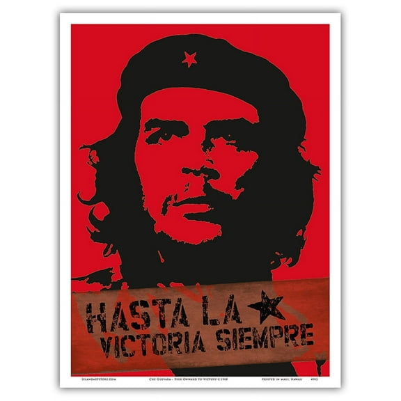 Che Guevara - Ever Onward to Victory (Hasta La Victoria Siempre) - Vintage Political Poster c.1968 - Master Art Print (Unframed) 9in x 12in