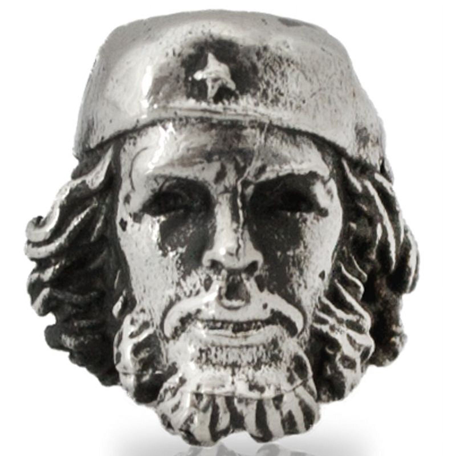 Che Guevara Paracord / Lanyard Bead in Nickel Silver for Jig Pro Shop by Comrade Kogut