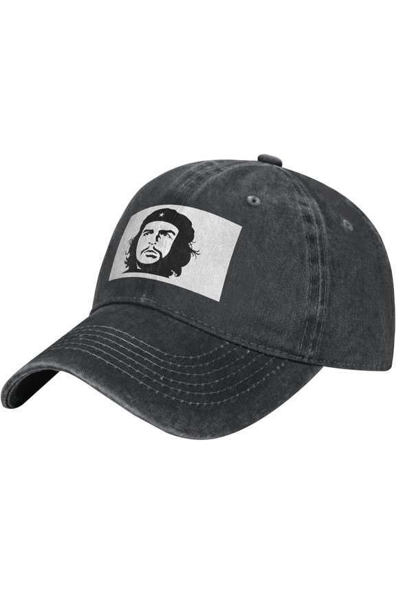 Che Guevara Pattern Baseball Cap - Adjustable Washed Cotton Vintage Dad Hat Unisex Sports Fans Caps